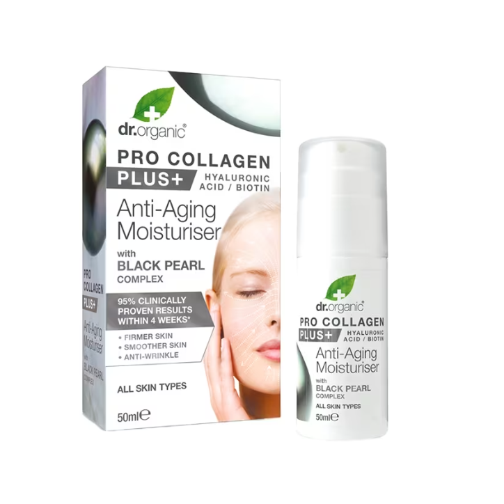 Dr. Organic Pro Collagen Plus Αντιγηραντική Κρέμα με Μαργαριτάρι 50ml